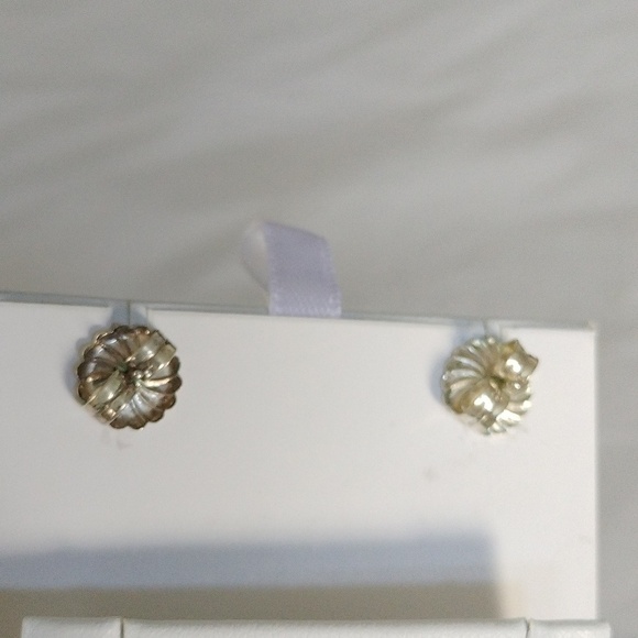 Leo Feeney Spiny Shell Oyster Heart Post Earrings OOAK Artisan Handmade - Picture 5 of 8